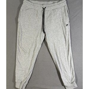 Fabletics Sweatpants Men Size XXL Gray Joggers Fleece Drawstring Tapered